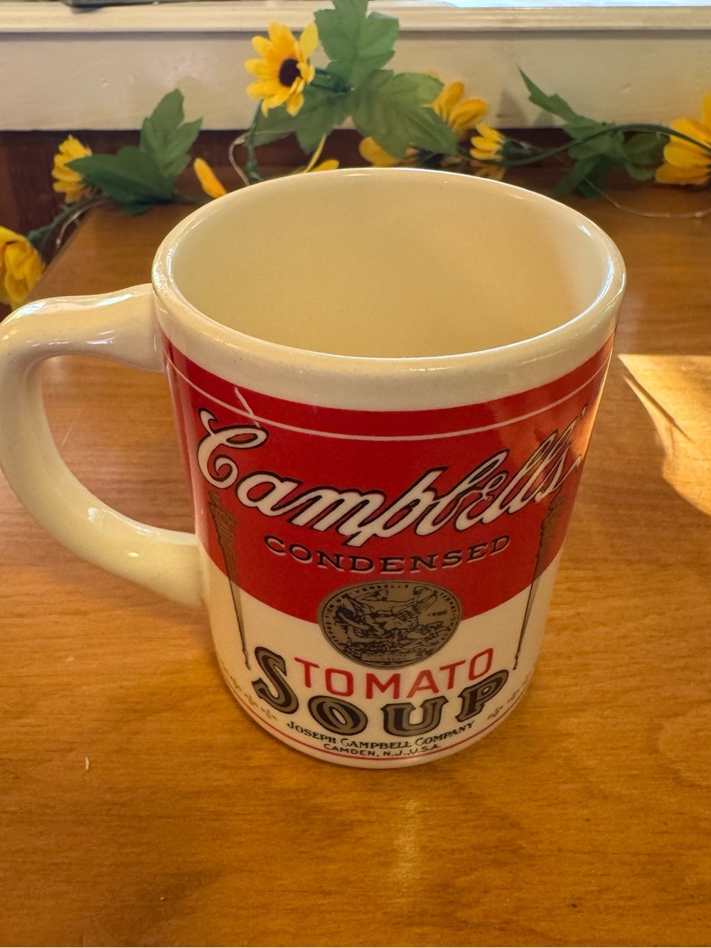 Vintage Campbells Condensed Tomato Soup Ceramic Mug 1968-1970s